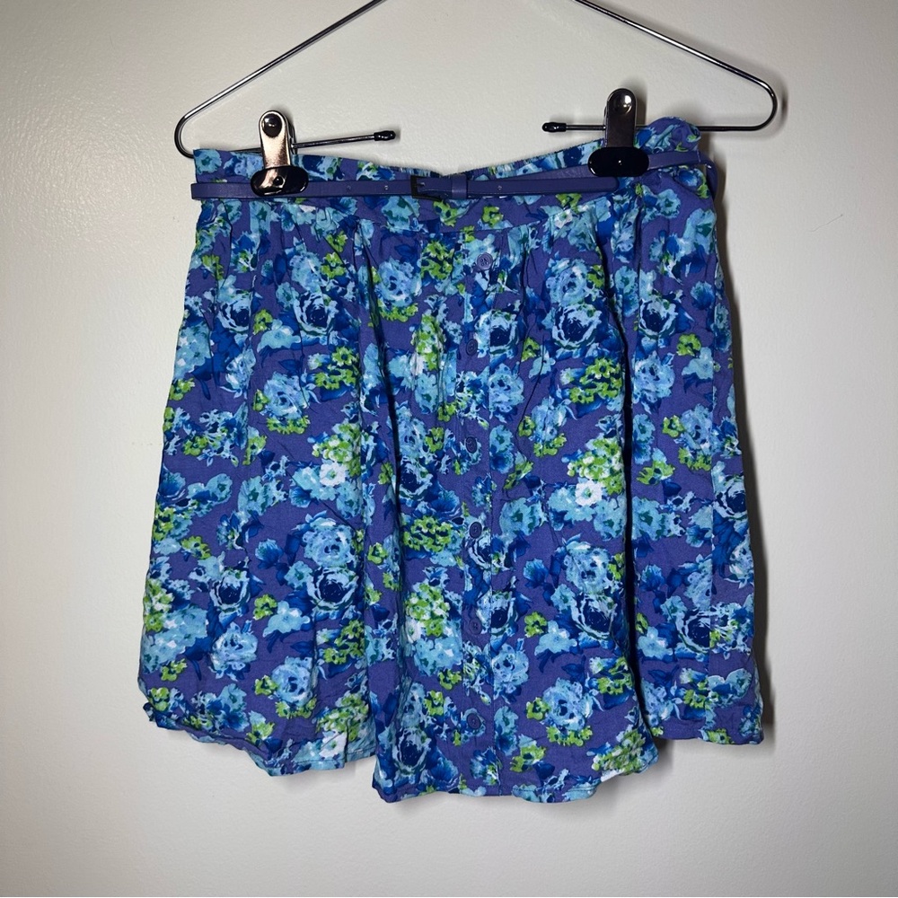 Mossimo Supply Co. Vibrant Blue‎ and Green Skirt